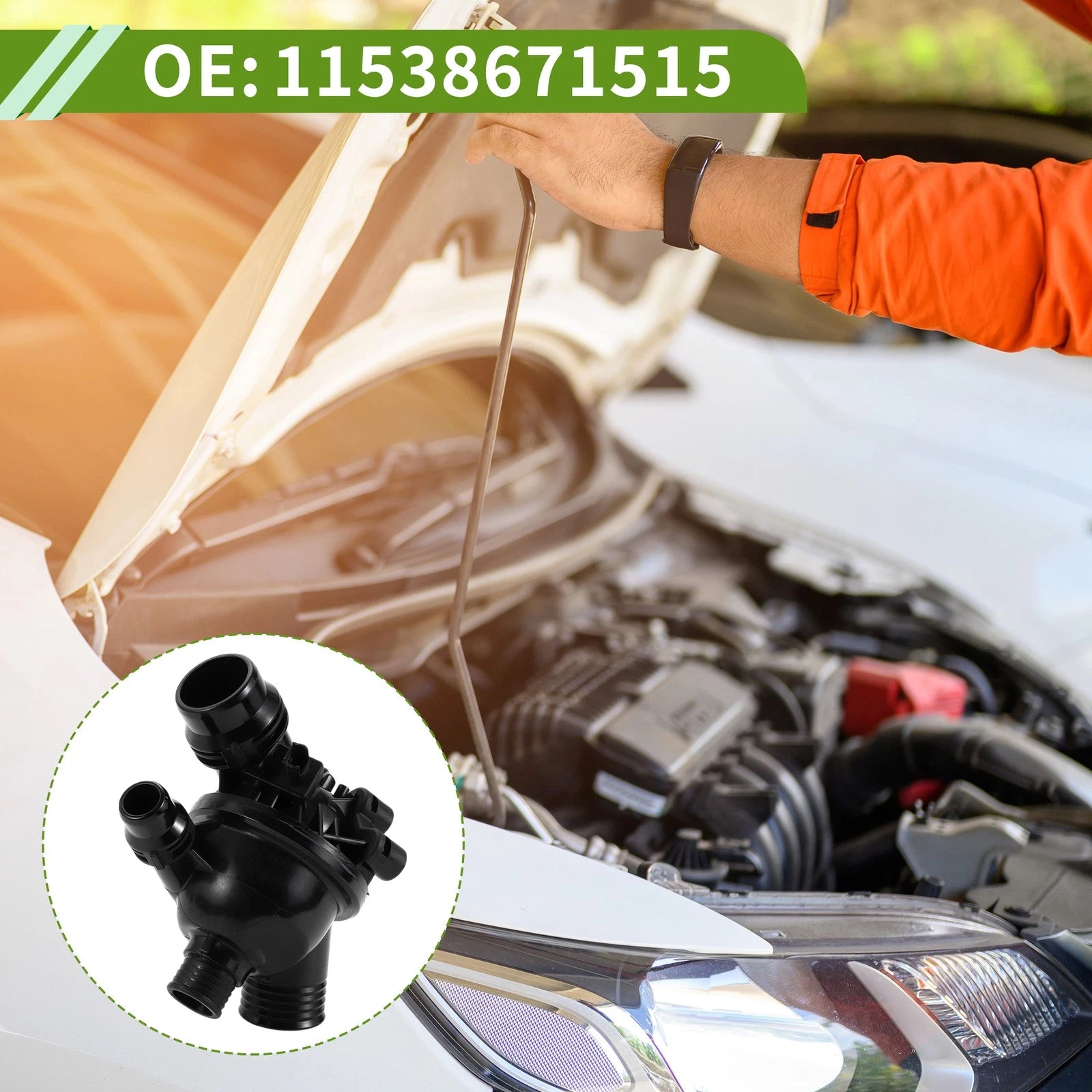 Engine Coolant Thermostat Housing Assembly Replacement for BMW 3 Series (2003–2013)
