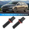 2PCS Headlight Side Marker Bulb Socket Base for Hyundai Elantra Santa Fe (2011–2023)