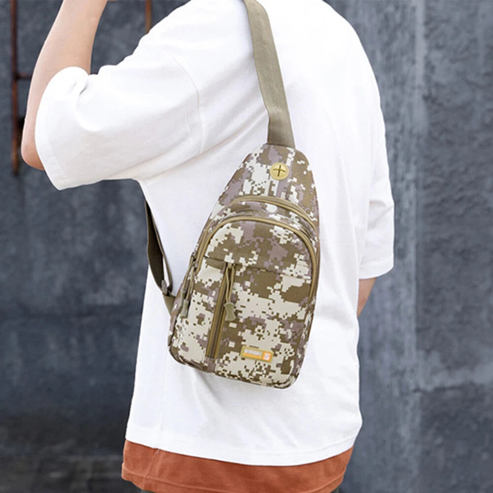 Camouflage Tactical Sling Bag for Sports and Outdoor Activities