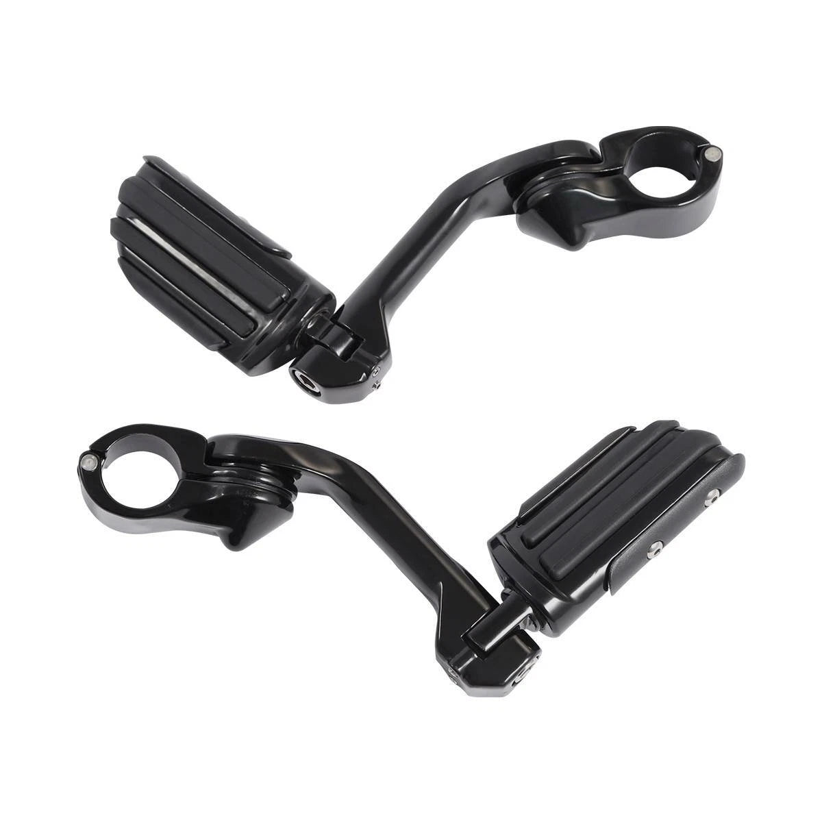 Angled Adjustable Highway Foot Pegs for Harley Dyna (1-1/4")