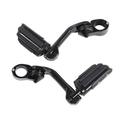 Angled Adjustable Highway Foot Pegs for Harley Dyna (1-1/4")