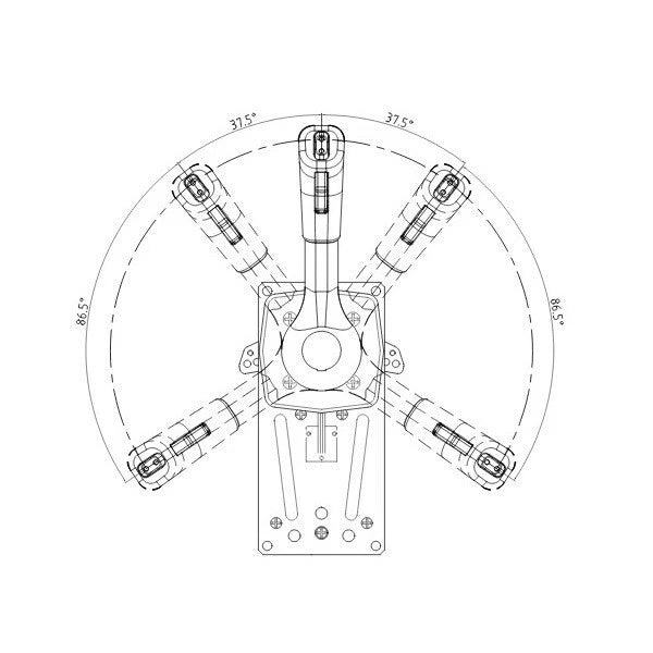 UFlex B310B Single Lever Side Mount Control for Boats