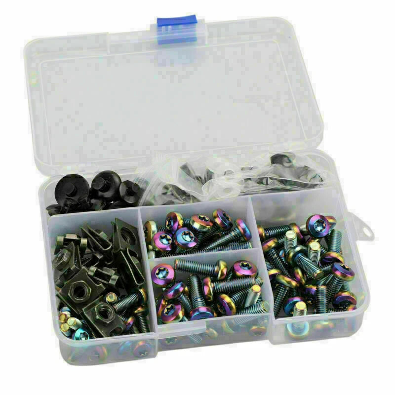 173PCS Fastener Clips Bolts for M5 M6 (Universal)