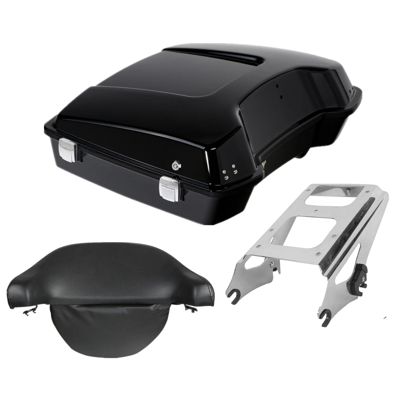 Razor Trunk Backrest Pad Mount Rack for Harley Electra Road Glide (2009–2013)