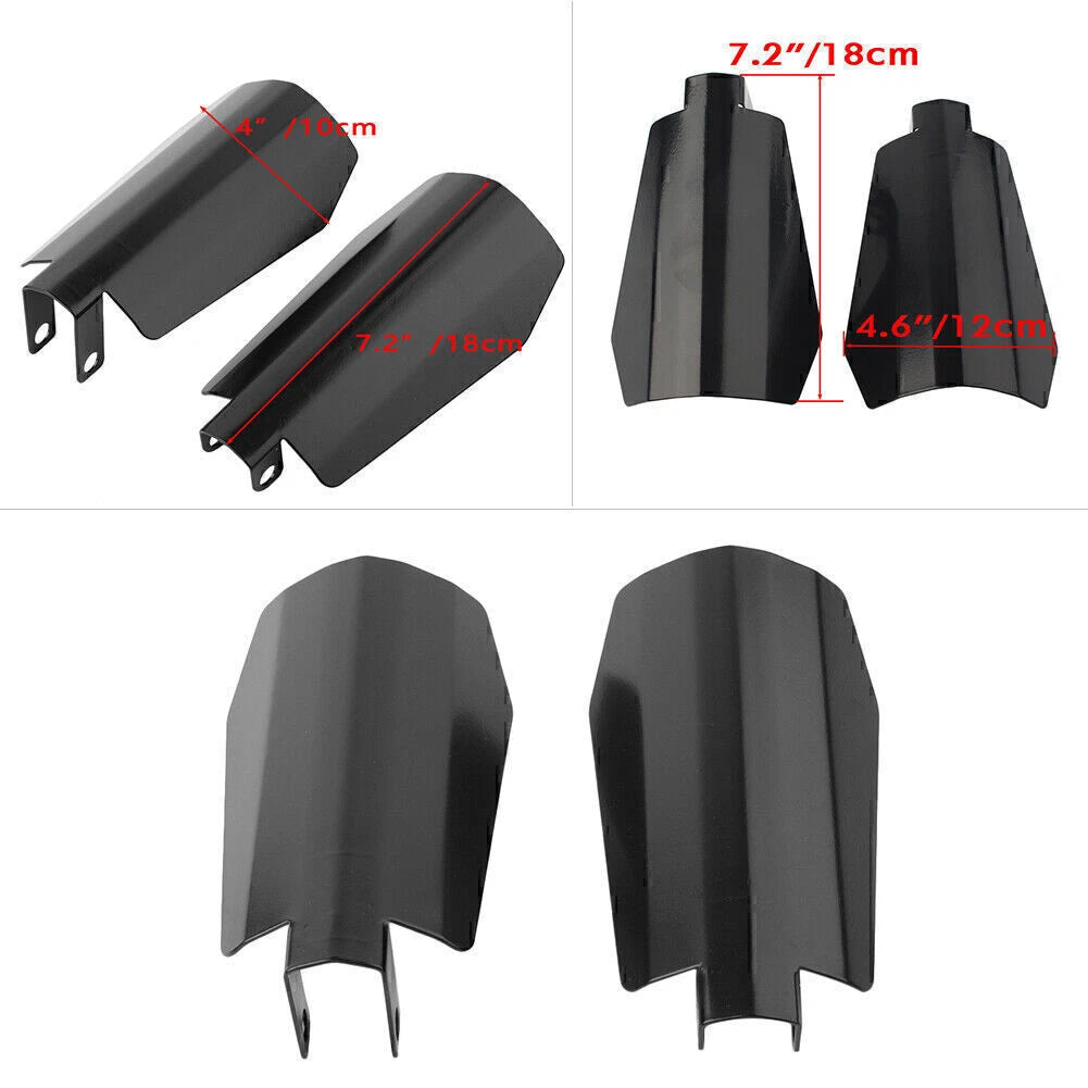 12cm Memphis Shade Coffin Cut Hand Guard for Harley Dyna Baggers Sportster