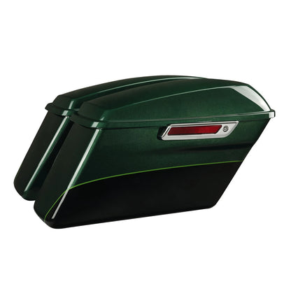 Hard Saddlebags for Harley Street Glide (2014–2024) Deep Jade Pearl/Vivid Black