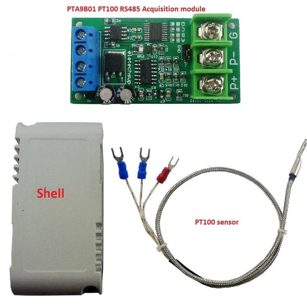 Modbus RTU PT100 Sensor Converter RS485 2-Wire 3-Wire Compatibility