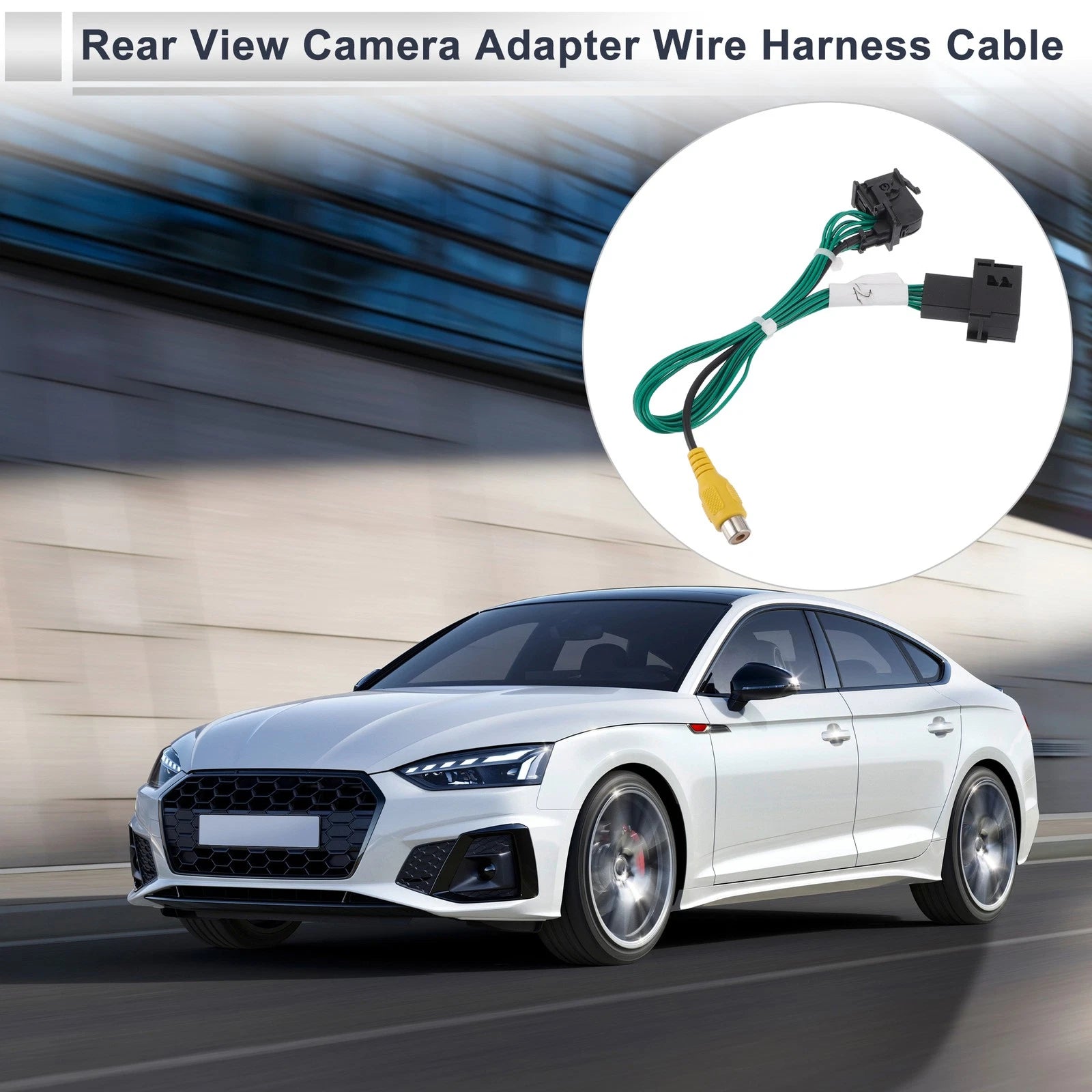 Rear View Camera Adapter Wire Harness for Ford Escape (2013–2019) RCA