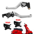 Short Clutch Brake Lever for Vespa GTS 300 Super (2008–2023) Silver T9