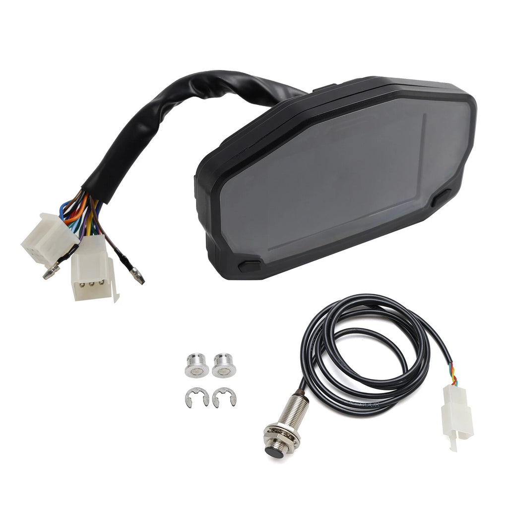 Digital RPM Speedometer Odometer LCD Display for Motorcycle (Universal)
