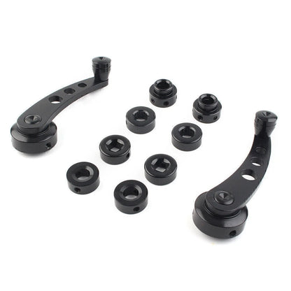 2X CNC Aluminum Alloy Window Crank Handle for Car