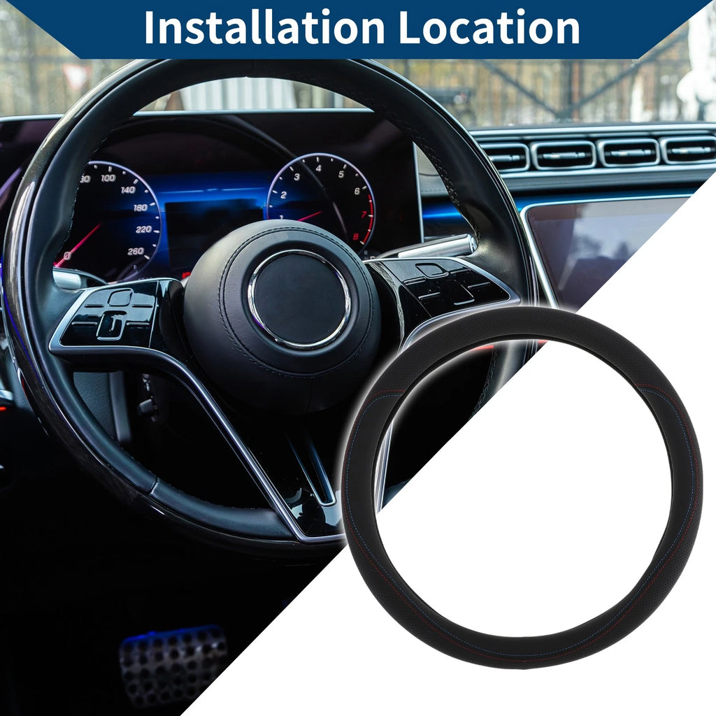Steering Wheel Cover for Car 14.96" Black (Fits )