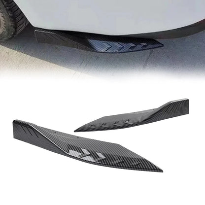 Universal Rear Bumper Lip Spoiler Diffuser Protector Carbon Fiber