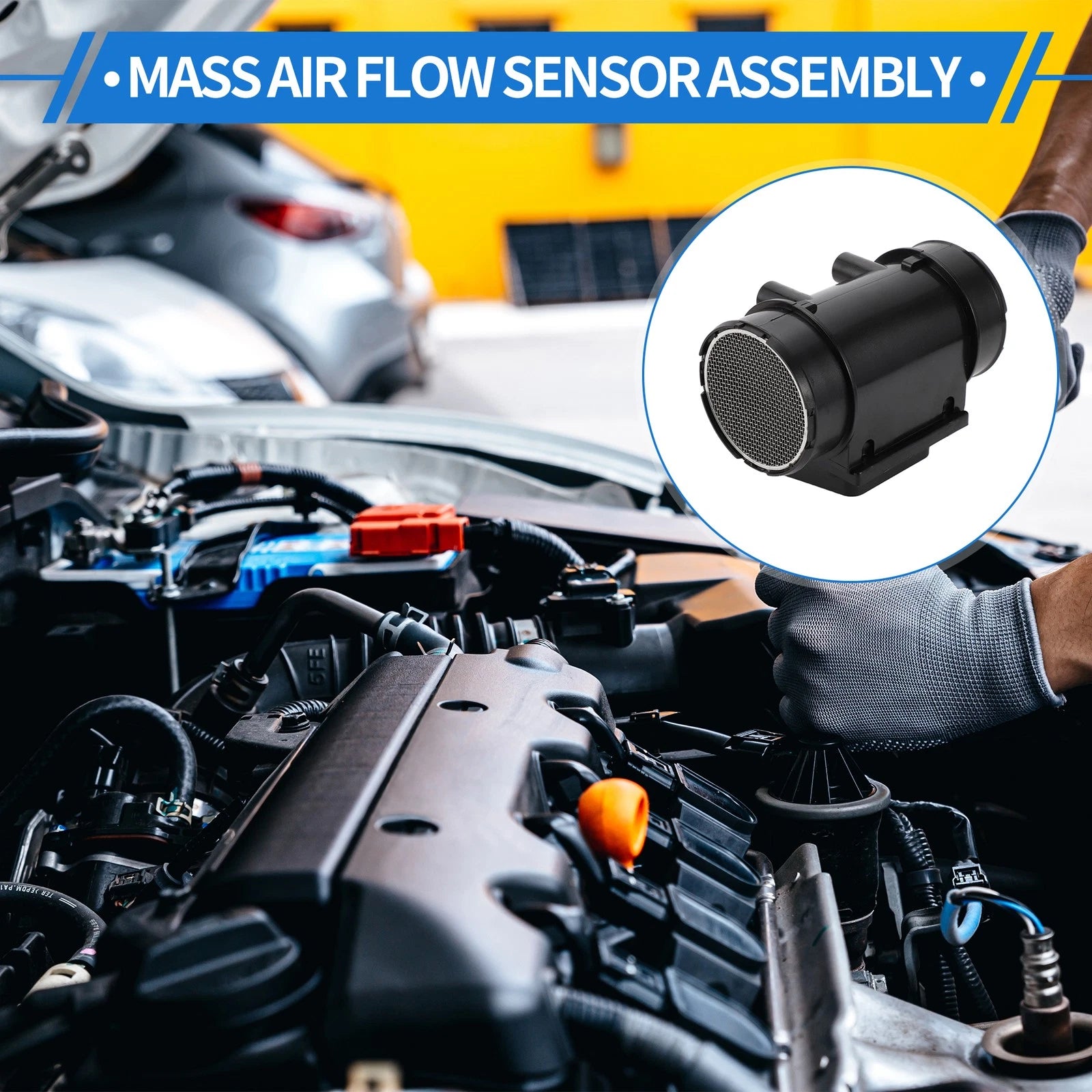 Mass Air Flow Sensor Assembly Replacement for Mazda B2600 B2600i (1991–1994)