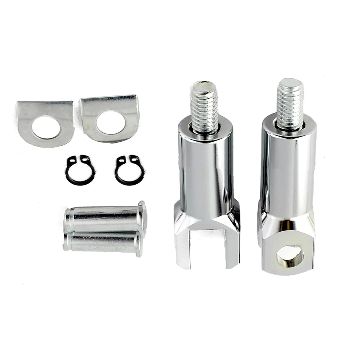 Set of 2 Foot Peg Support Mounts for Harley Davidson Softail (2000–2006)