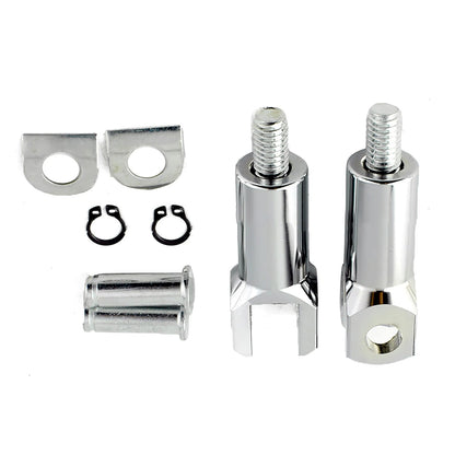 Set of 2 Foot Peg Support Mounts for Harley Davidson Softail (2000–2006)