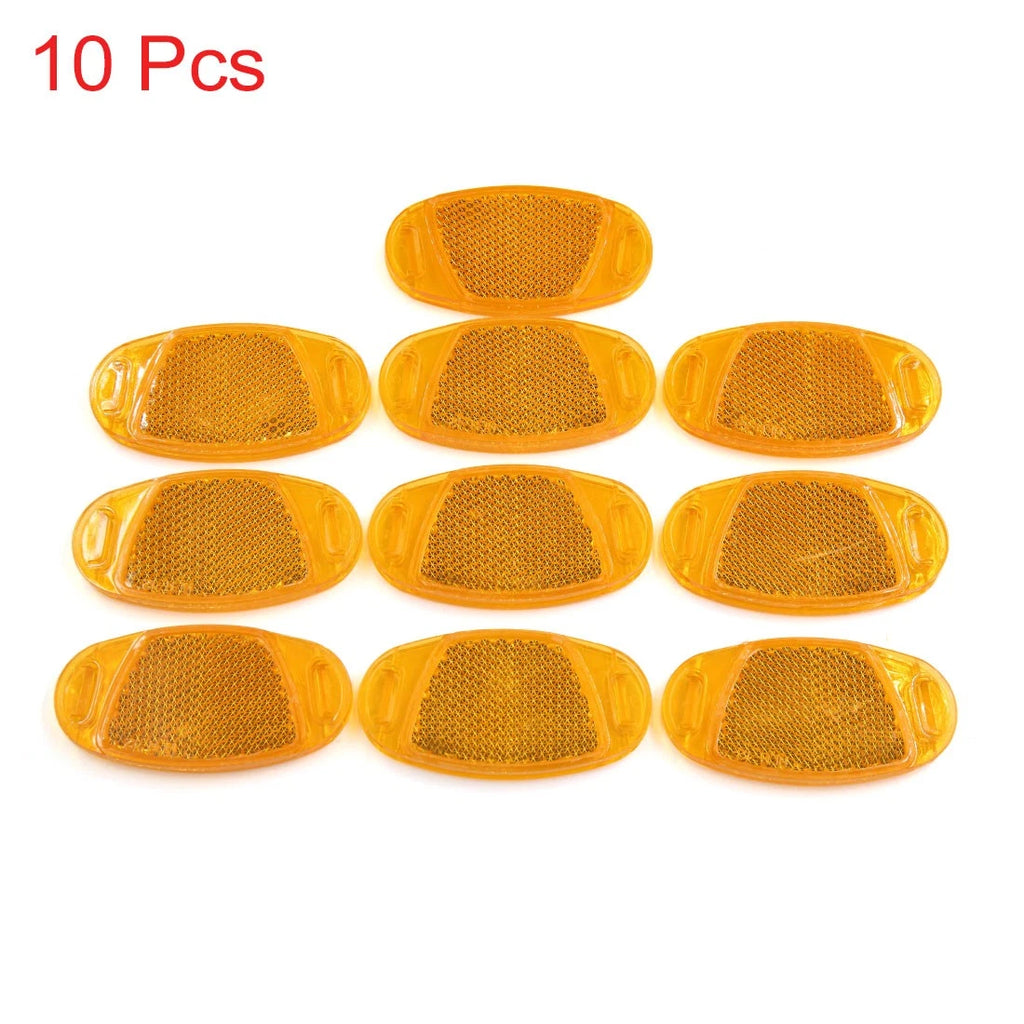 Spoke Reflectors Kit Orange Oval for Bicycle Bike Wheel (Universal)