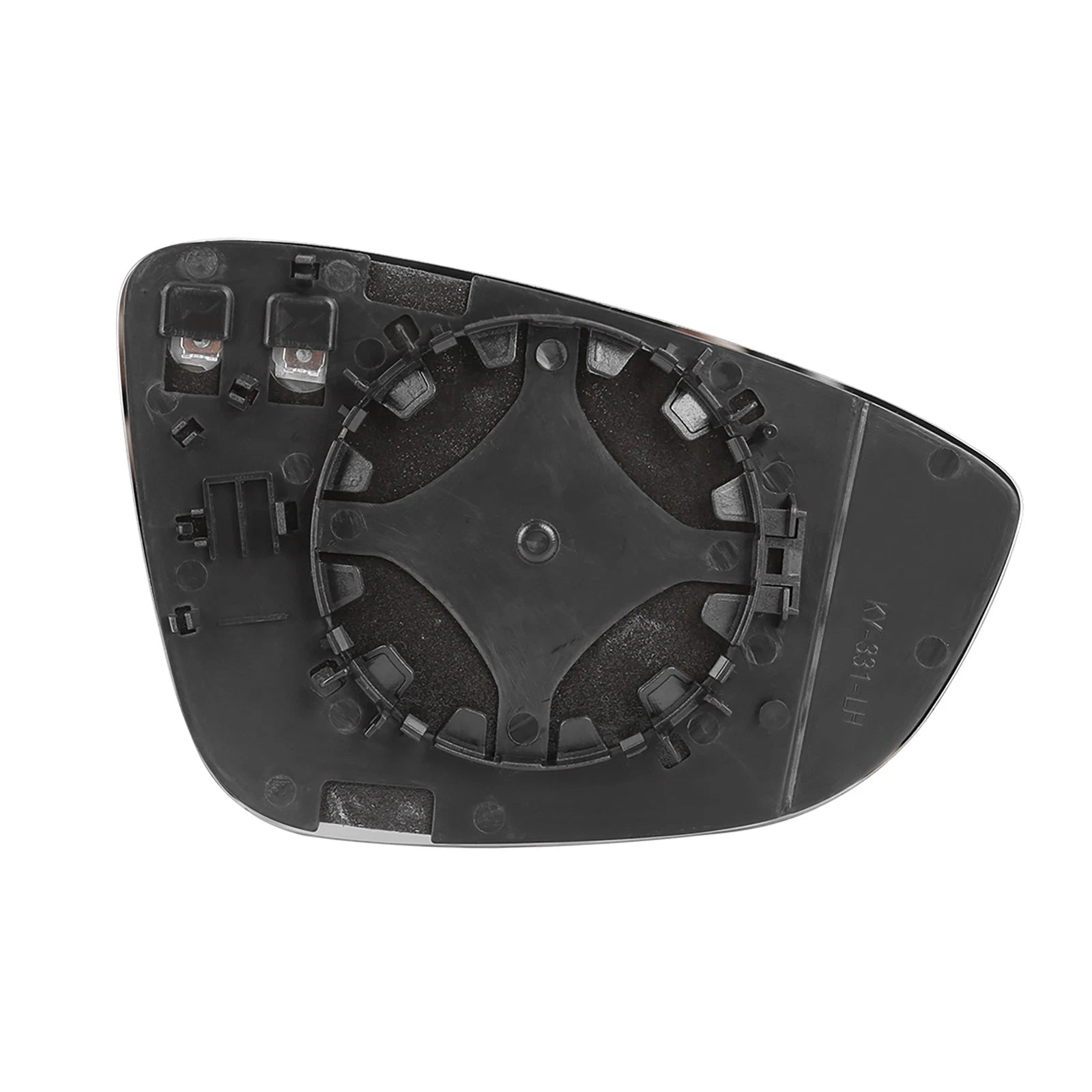 Heated Side Mirror Glass with Backing Plate Left Driver for Volkswagen Eos CC (2011–2016)