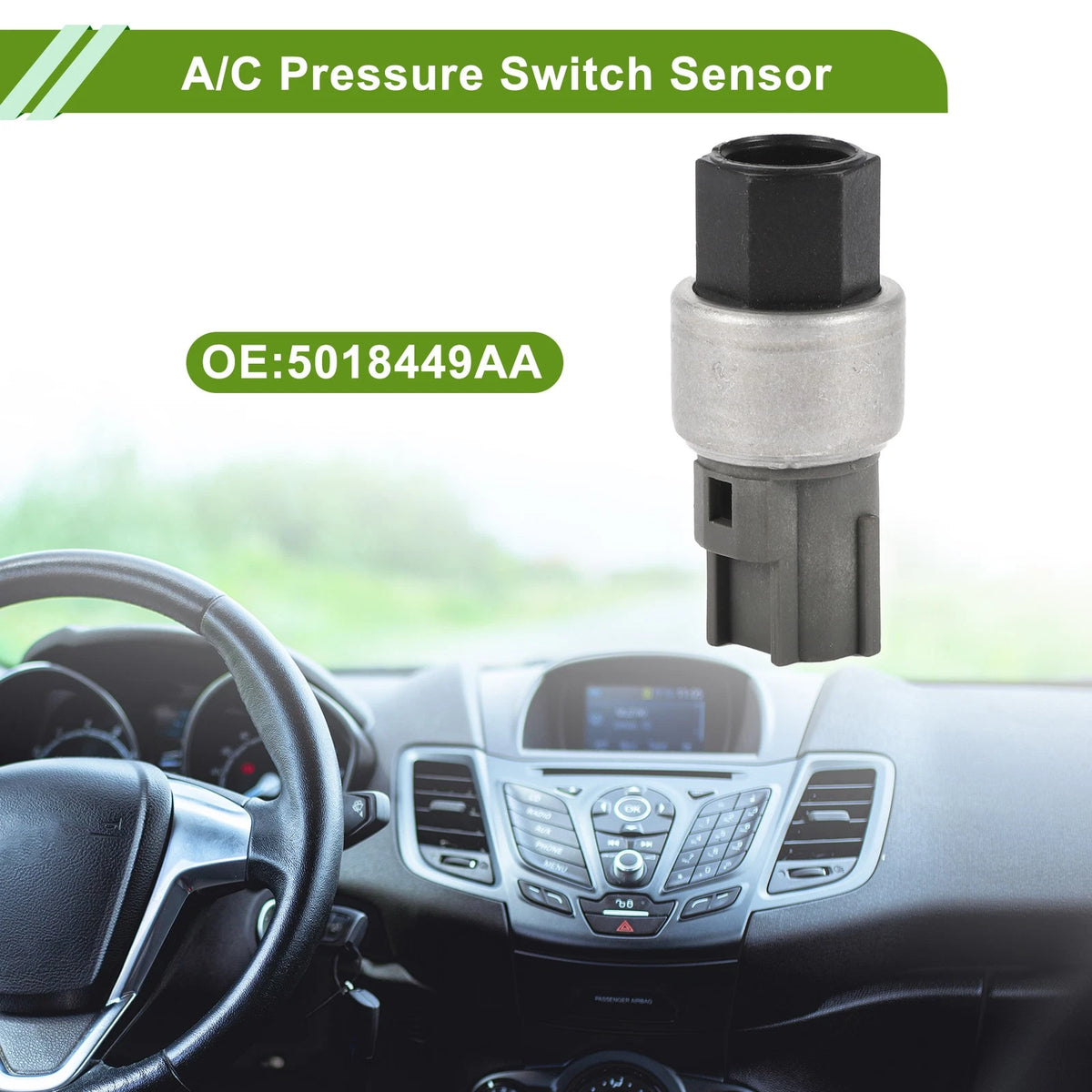 A/C Pressure Switch Sensor for Dodge Ram 2500 (1998–2002) Replacement