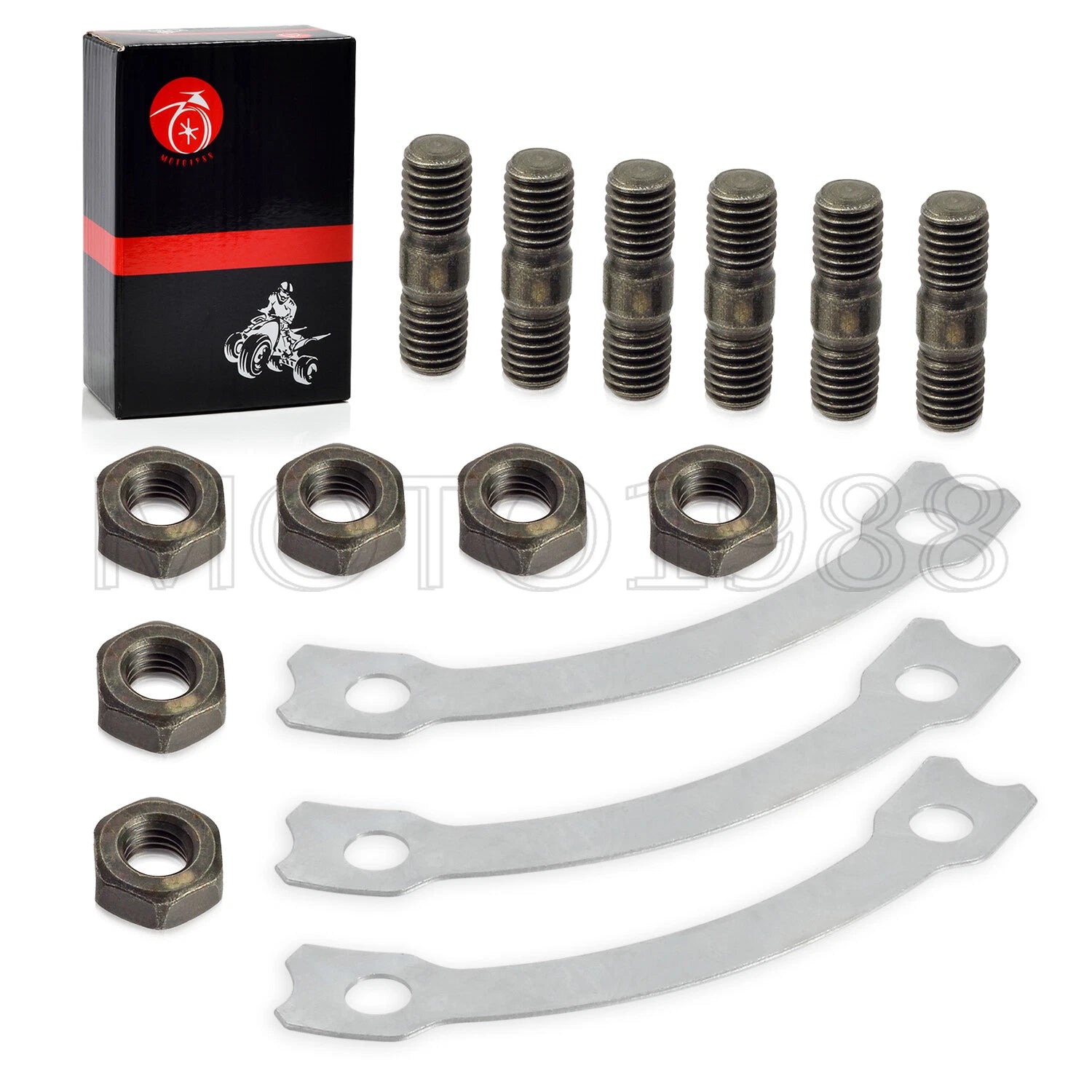 Sprocket Hub Locking Stud Nut Washer Kit for Yamaha Blaster Banshee Warrior (200–200)