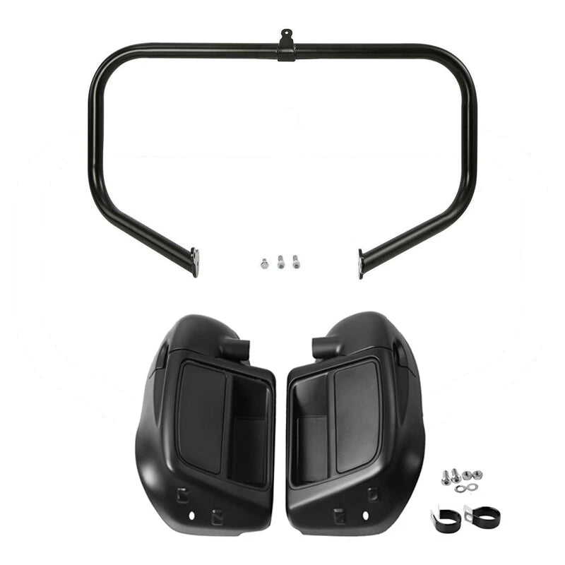 Matte Lower Vented Fairing Engine Guard Crash Bar for Harley Touring (2014–2024)