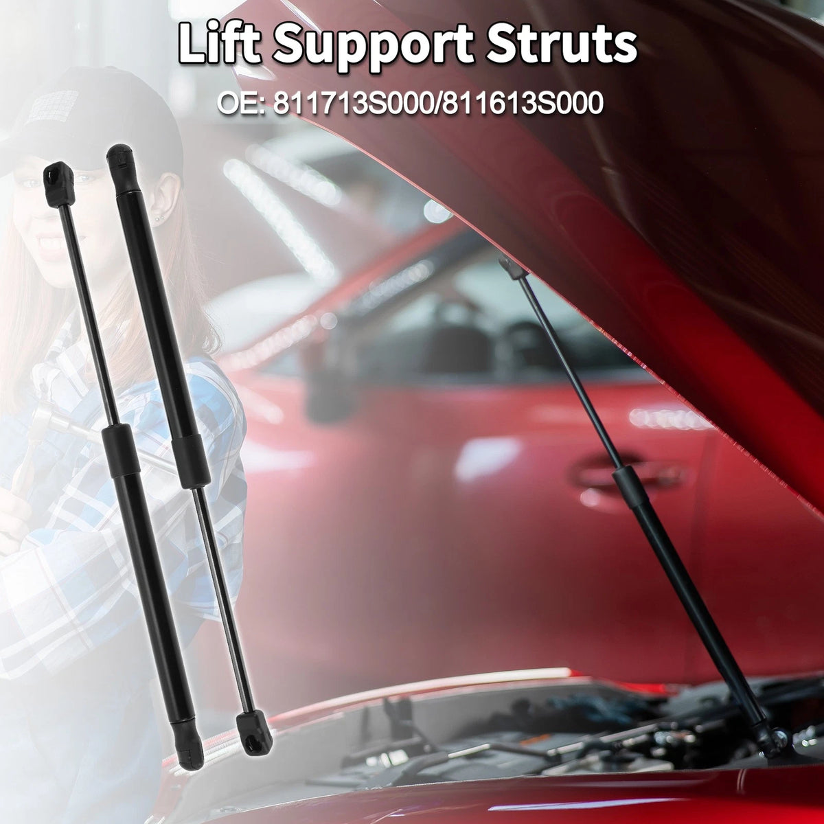 Front Hood Lift Supports Struts for Hyundai Sonata (2011–2015)