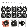50Pcs Carb Metering Diaphragm Repair for Carburetor (95-526, 95-526-9, 95-526-9-8)