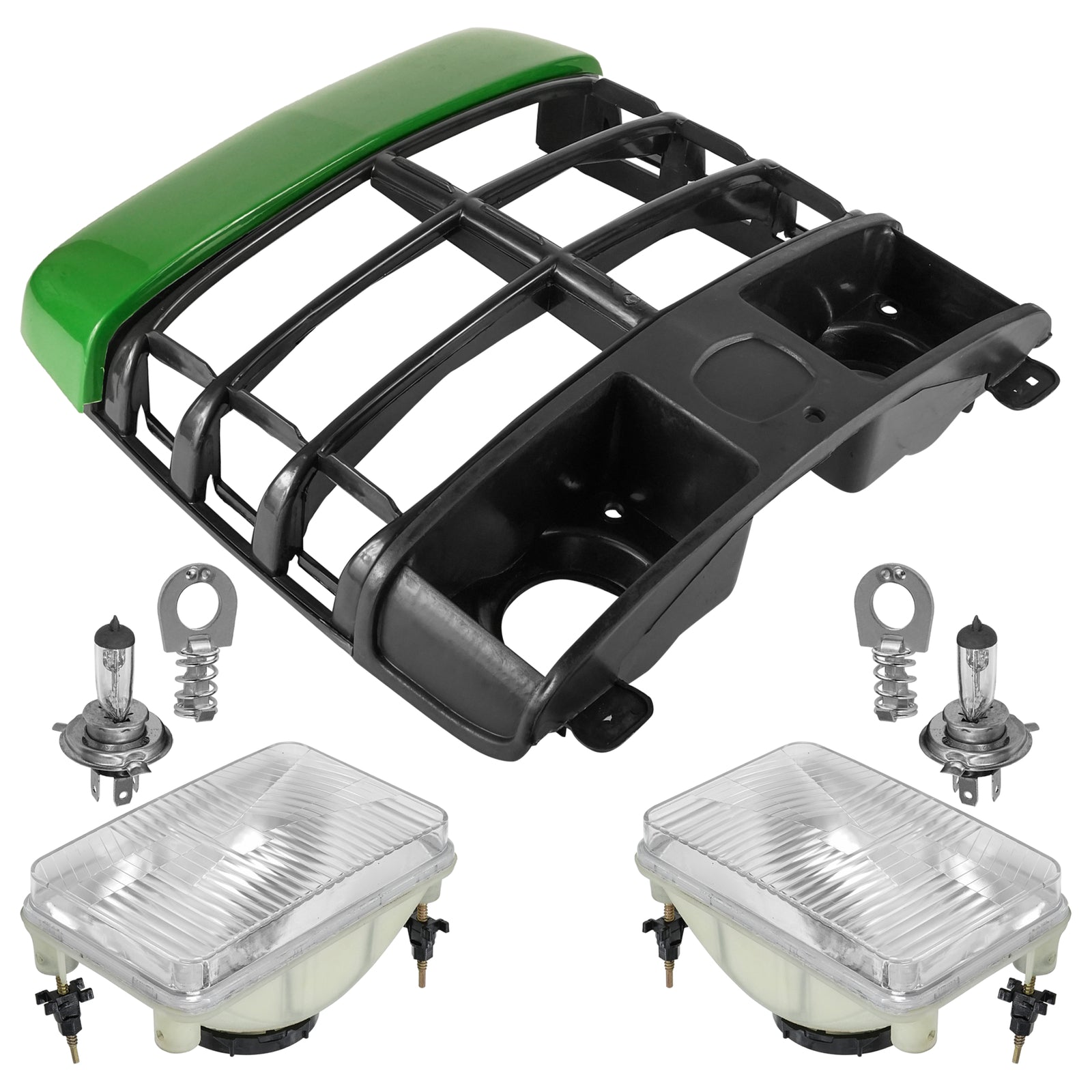 Front Grille and Headlight Replacement for John Deere 4300–4700 (2005–2018)