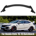 Rear Trunk Wing Spoiler Primer Black for Honda Civic Hatchback (2016–2019)