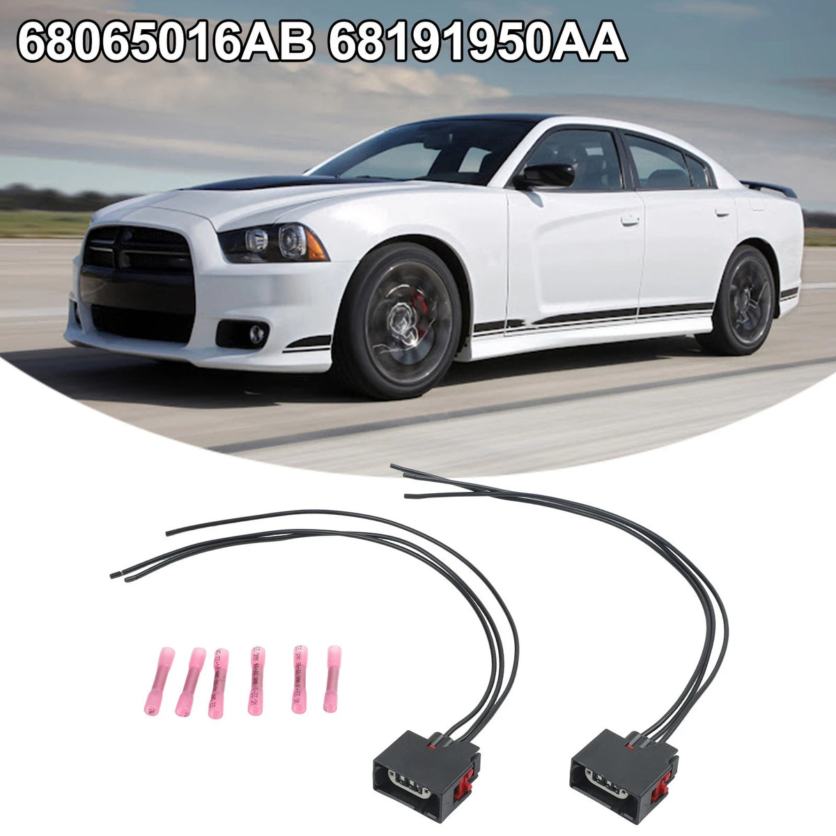 3-Pin Tail Light Harness Connector for