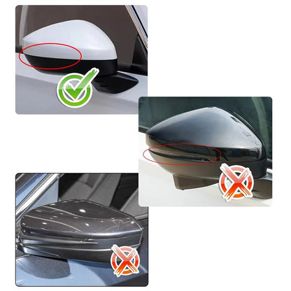 Right Side Mirror Cover Cap Gloss Black For 2022-2024 Honda Civic No-Blinker