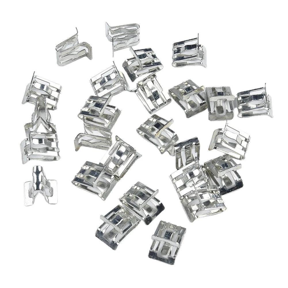 25Pcs Metal Fastener Clips for Car Retainer Moulding