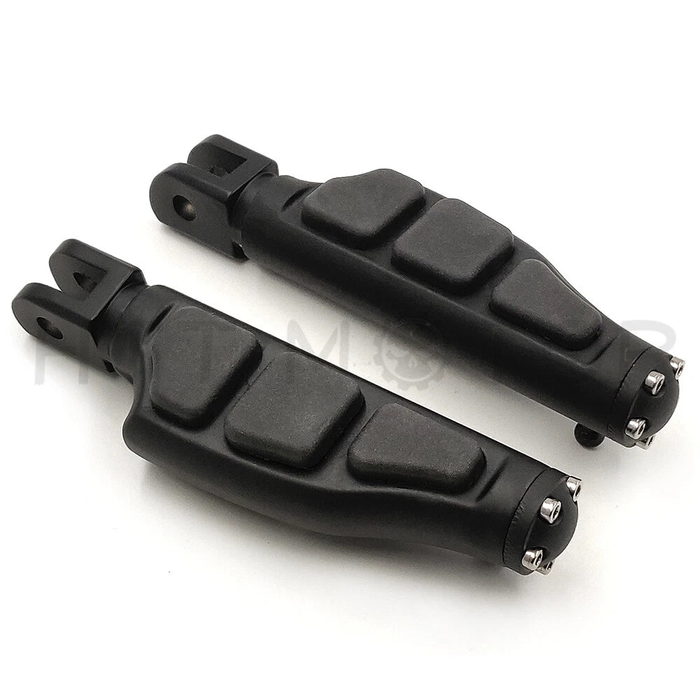 Black Flat Wing Footpegs for Harley FXBB FXBR FXBRS FXLR (2018–Present)