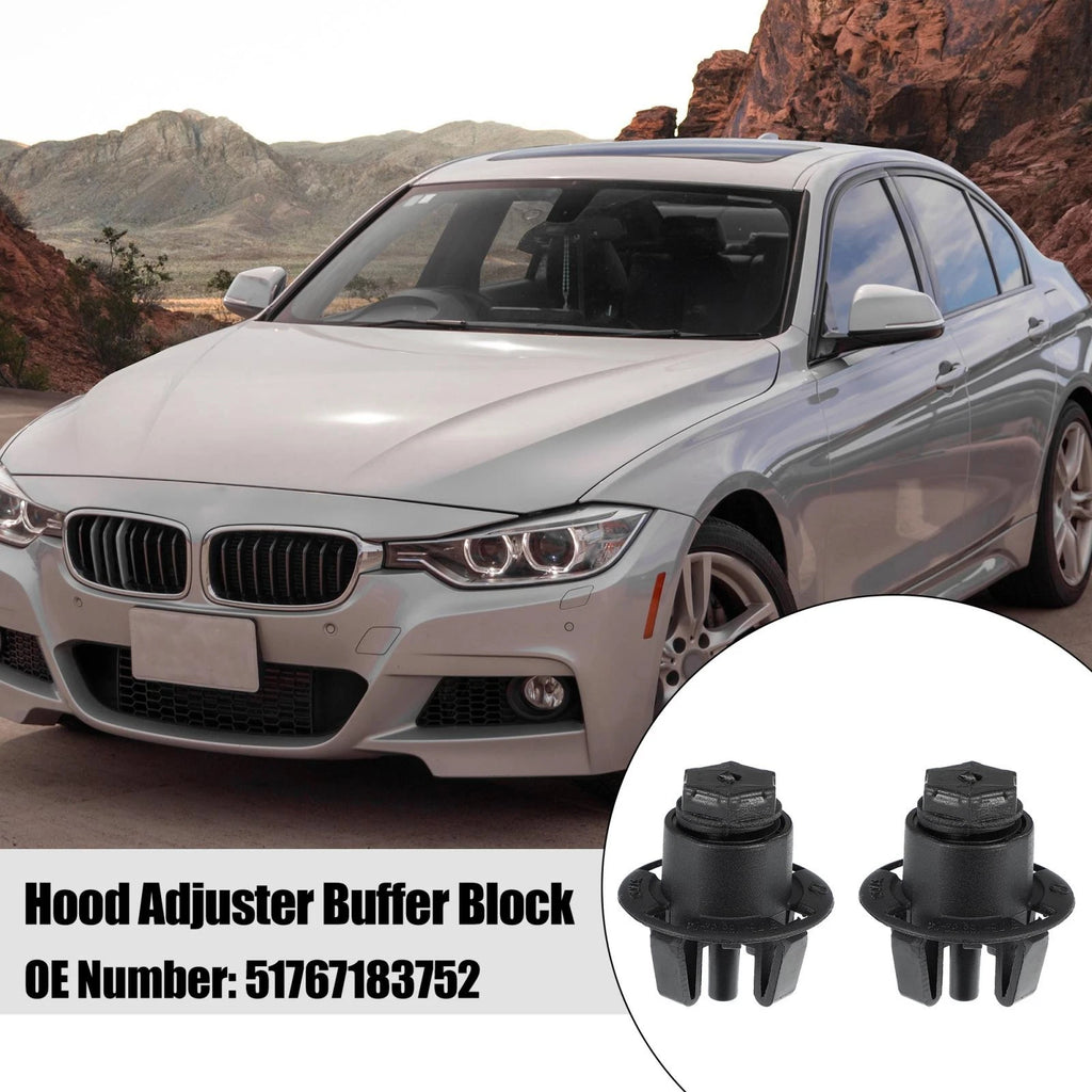 Bonnet Hood Adjuster Buffer Block Repair 2 Pcs for BMW (2009–2018)