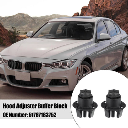 Bonnet Hood Adjuster Buffer Block Repair 2 Pcs for BMW (2009–2018)