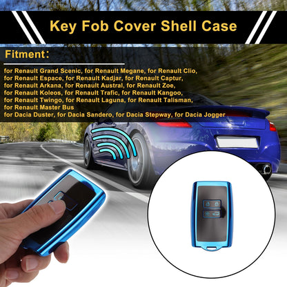 Key Fob Shell Cover Case for Renault Grand Scenic, Megane, Clio, Espace (2000–2023)