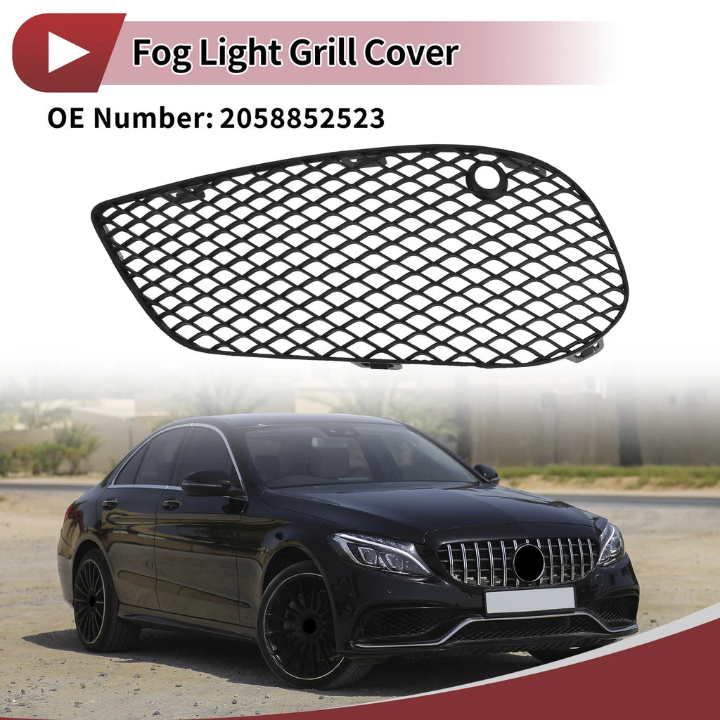 Front Left Fog Light Grill Replacement for Mercedes-Benz C350e (2016–2018)