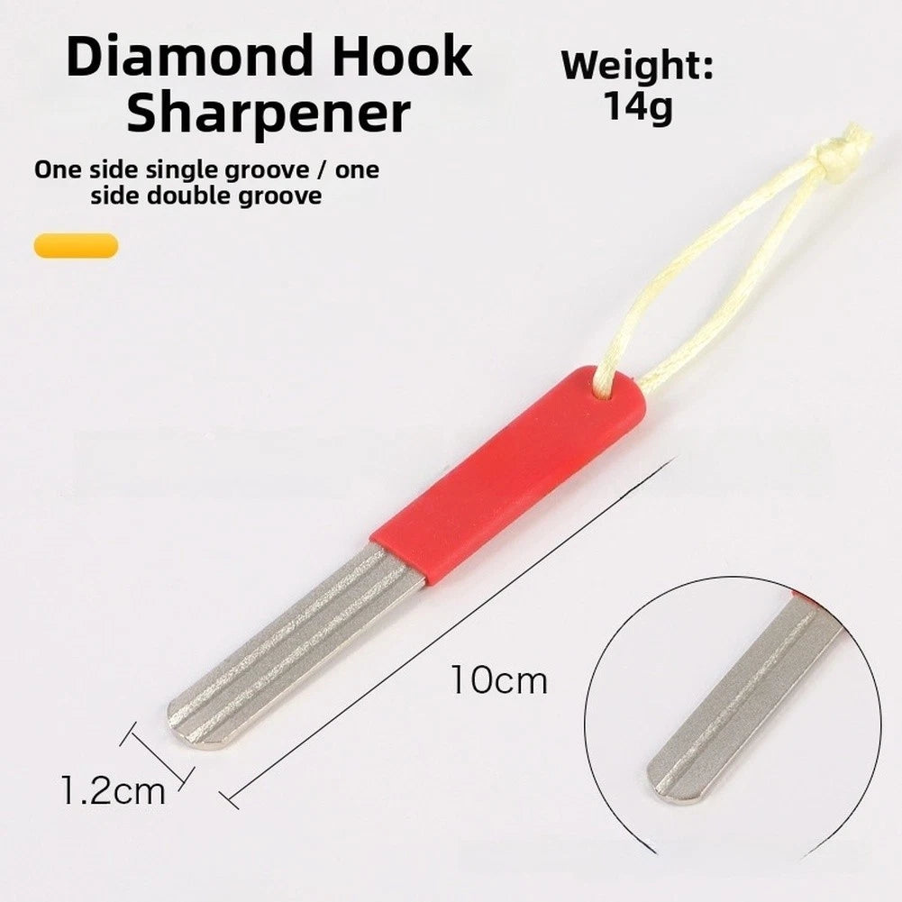Stainless Steel Hook Sharpener for Anglers (3 Groove Patterns)