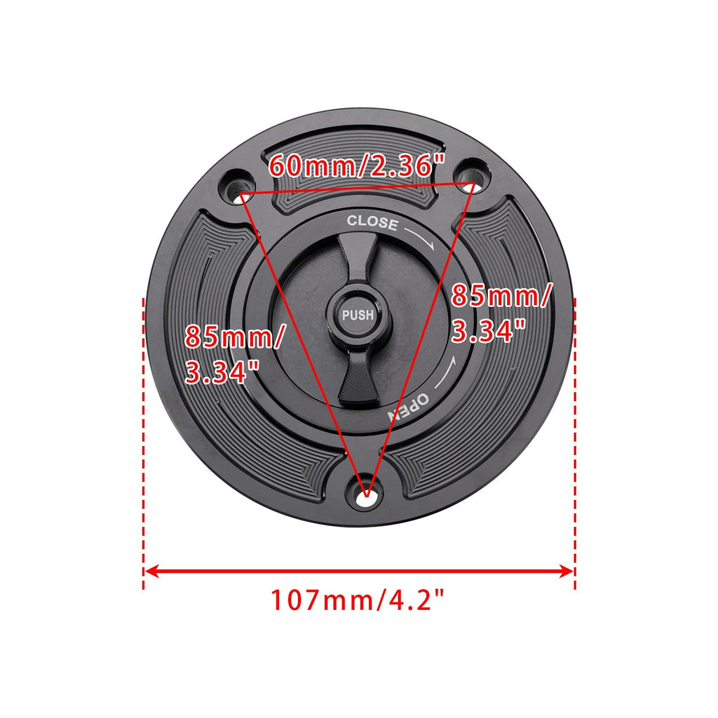 Quick Release Fuel Gas Tank Cap for Suzuki GSXR 600 GSX-R 750 1000 (2004–2025)
