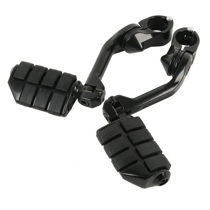 Highway Engine Guard Foot Pegs for Harley (1-1/4", Long Angled)