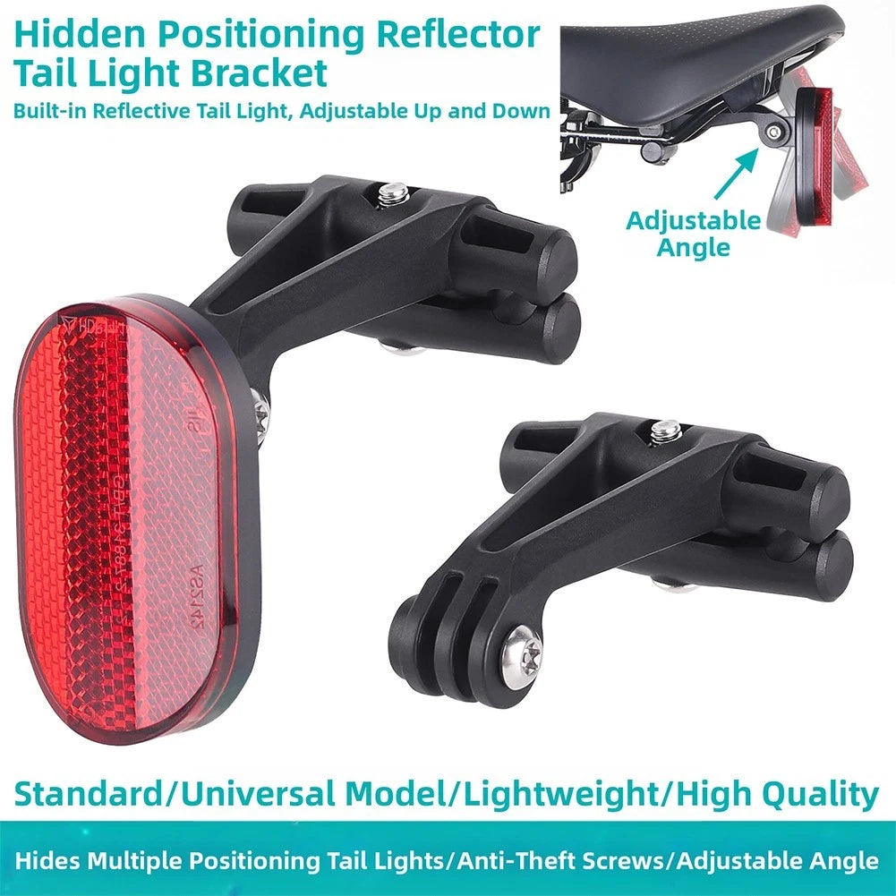 Adjustable Bike Tail Light Holder for AirTag - Enhanced Night Visibility