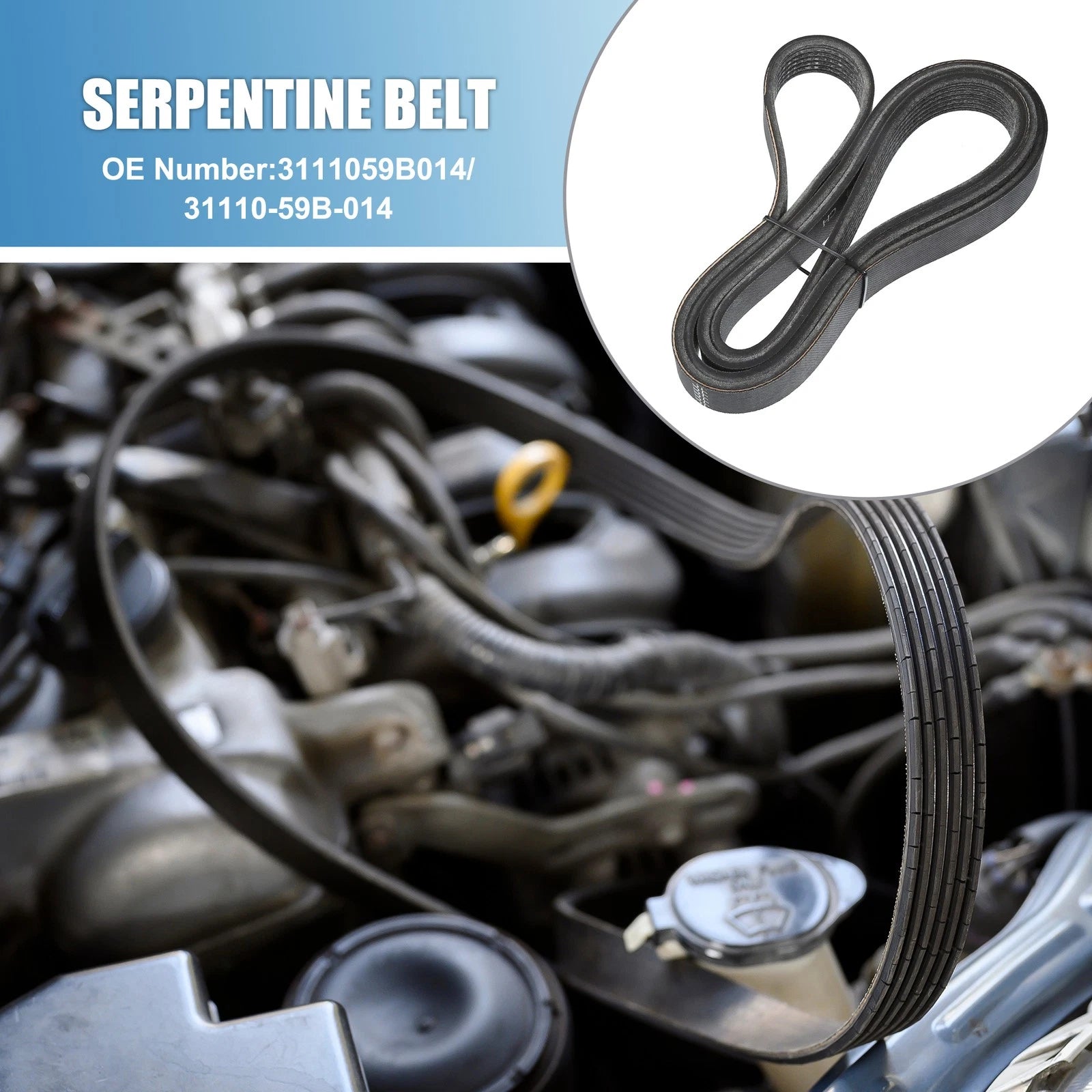 Serpentine V-Ribbed Belt Replacement for Honda CR-V (2017–2021)