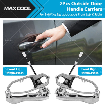 2Pcs Outside Door Handle Carriers for BMW X5 E53 (2000–2006)