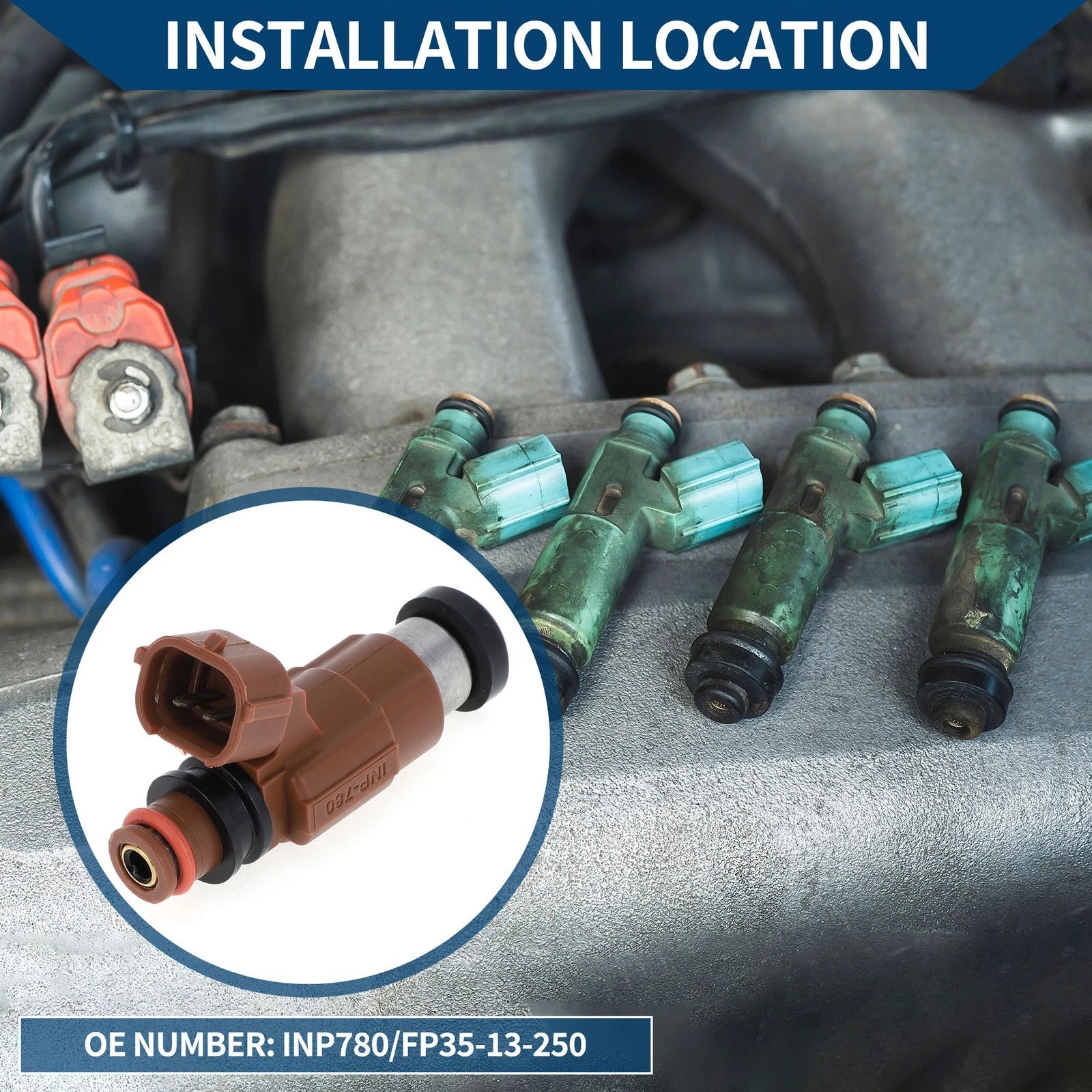 Fuel Injector Replacement for Mazda 626 ES 2.0L (2000–2001) 1 Piece