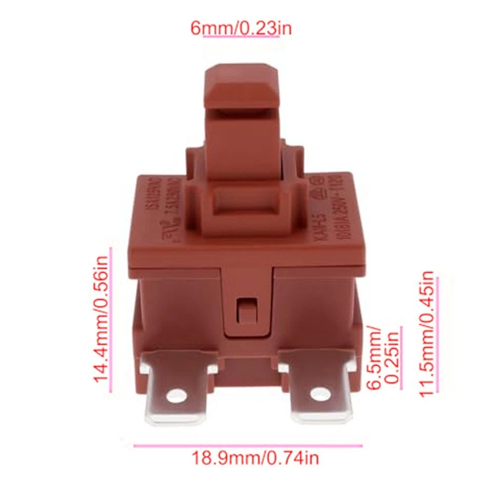 Power Button Switch for Vacuum Cleaner (15A Current)