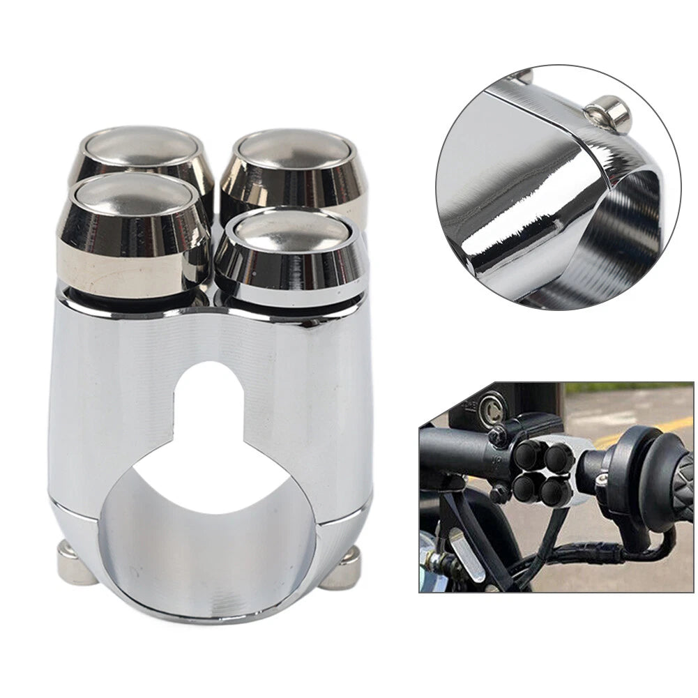 Handlebar Horn Turn Signal Light Control Switch for Harley Bobber (1")