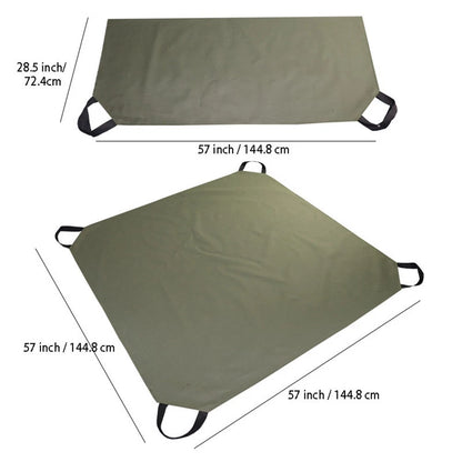 Leaf Tarp for Garden Waste with 4 Handles - Extra Reinforced Corners