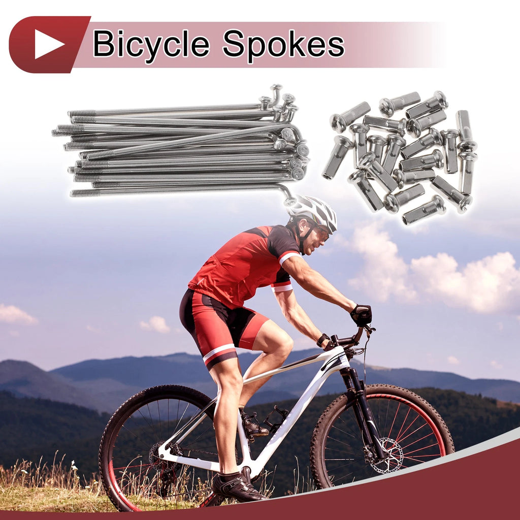 Bicycle Spokes Replacement Set for 67mm Wheels (304 Stainless Steel)