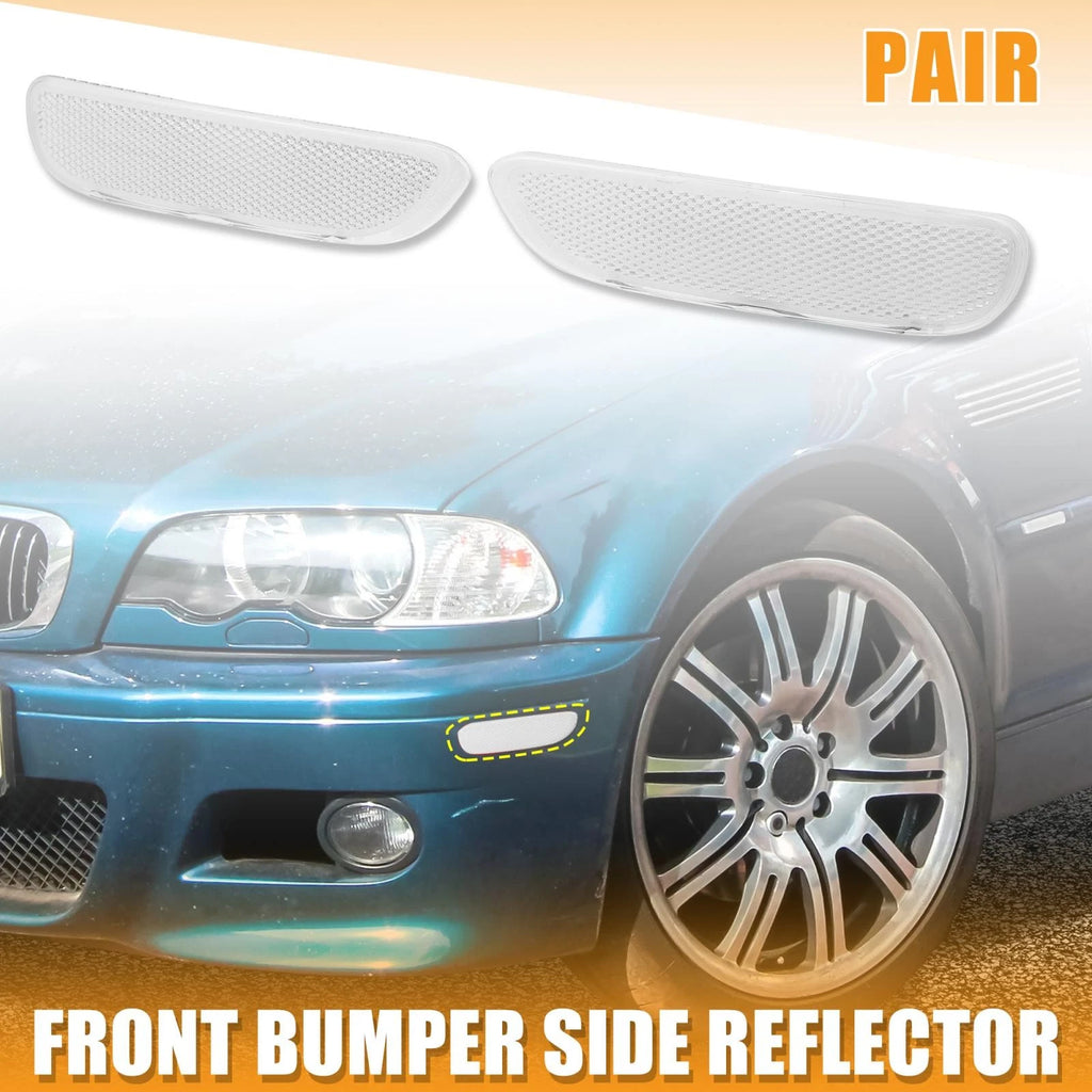 Front Bumper Reflector Side Marker Replacement for BMW 323Ci 325Ci (1998–2006)