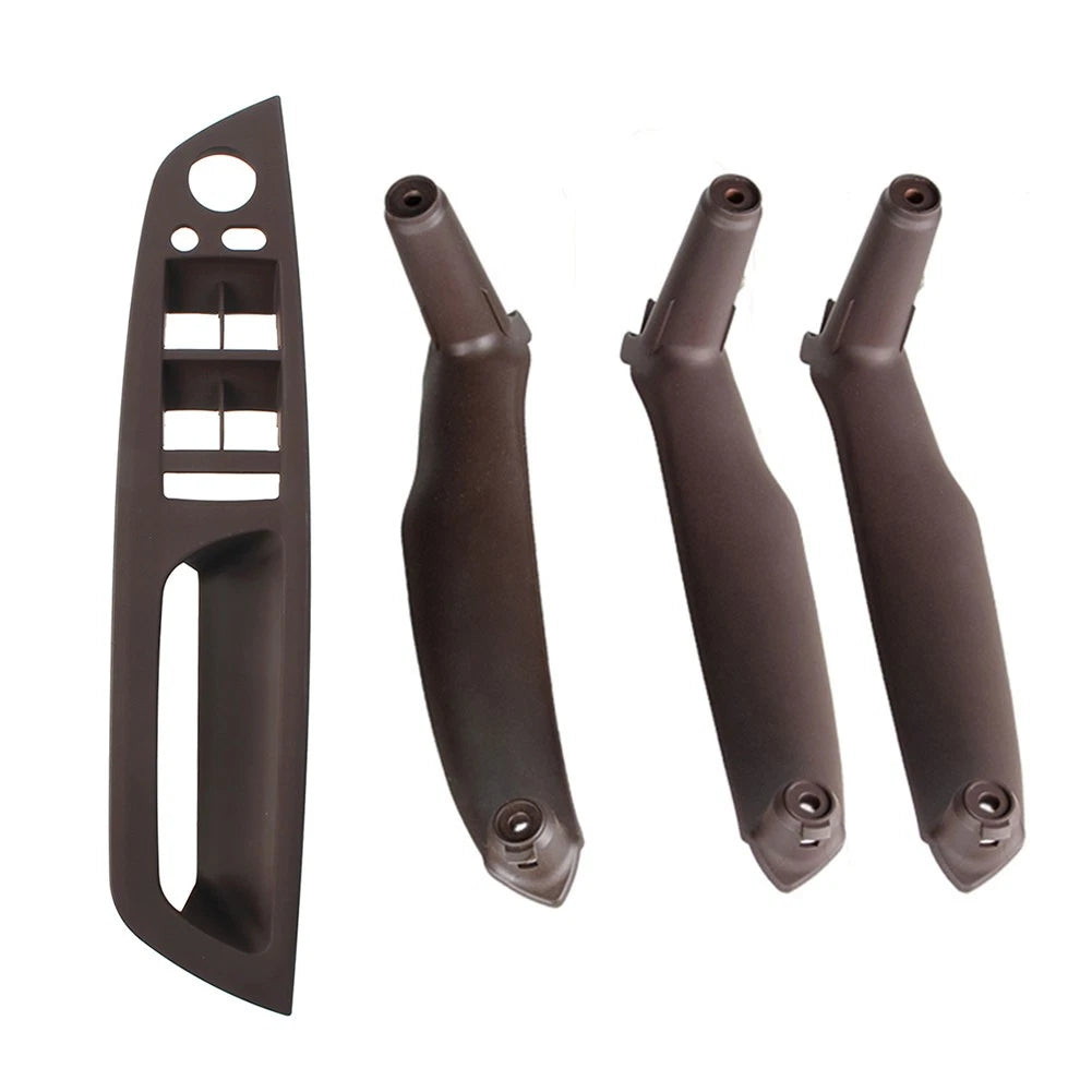 4X Inner Door Pull Handle Trim Cover for BMW X5 E70 X6 E71 E72 (2007–2013) Mocha RHD